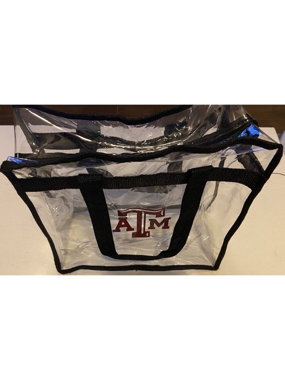 Clear Zippered Texas A&M Stadium Bag